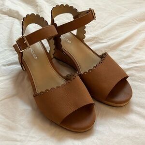 Lands End Suede Heels for women